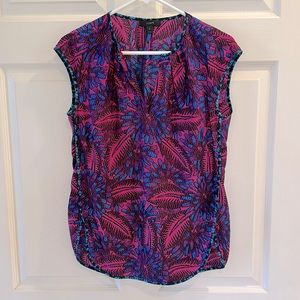 New J.Crew silk motif tank